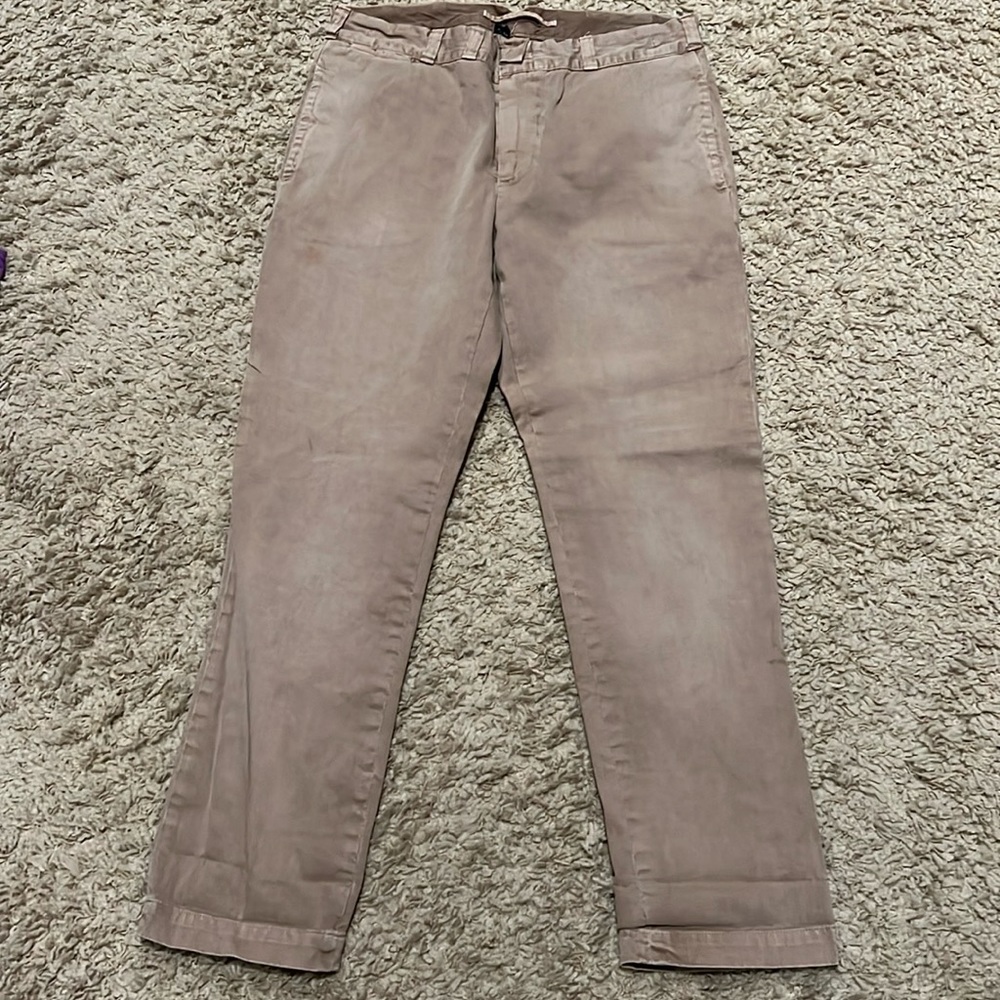 Polo Ralph Lauren RL&Co Men’s Khaki Chino Distressed Pants 36 W 32 L